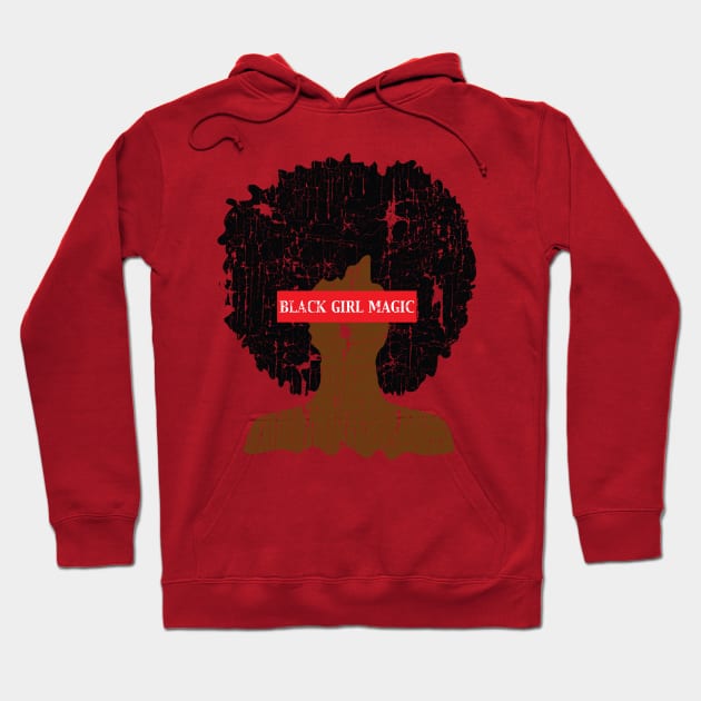 Black Girl Magic Afro Hoodie by blackartmattersshop